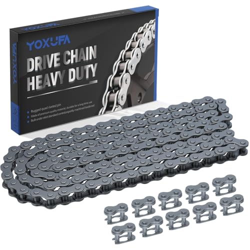YOXUFA #35 Roller Chain for Mini Bike Coleman CT100U CC100X Baja Doodle Bug Dirt Bug Racer DB30 Motovox MBX10 MBX11 MMB80 Predator 79cc 97cc 100cc Engine Powersports Parts 140 Links Drive Chain - size: 140 Links