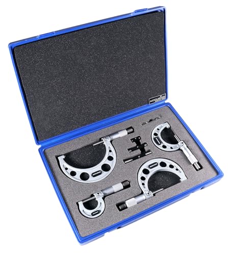 Accusize Outside Micrometer Set 0-4 in x 0.0001 in 4 Pc Set - size: 0-4" 4 ps/set