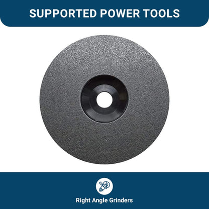 Benchmark Abrasives 7" Diameter Surface Preparation Non Woven Discs with 7/8" Arbor for Die Grinder Surface Grinding Polishing Burr Finish Rust Paint Removal (Pack of 5) - (Gray)