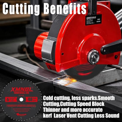 6-1/2 Inch Metal Cutting Blade,Replace for Diablo D0648CFX 6-1/2" Metal Cutting Circular Saw Blade,Compatible with 6 1/2 Inch Circular Saw,Cermet Carbide Up to 5X Longer Life 5/8 Arbor - size: 6 1/2 Inch 48T Metal Saw Blade