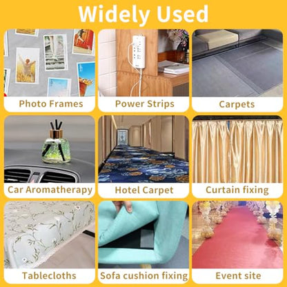 KAIYUER 3 Pack Double Sided Tape Heavy Duty,High Stickness Clear Tape for Making DIY Crafts, Paste Photo, Rug Fixed, Floor,Wall Decor,Office Decor,No Glue Residue,0.39in x 66FT, - size: 3Packx0.39"x66FT
