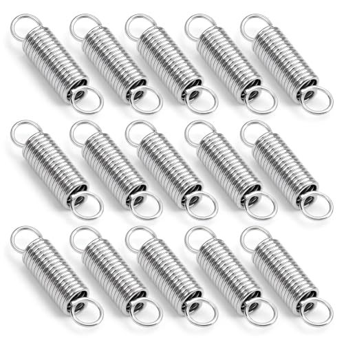 15Pcs 1 Inch Extended Tension Springs, 0.03" Wire Dia x 0.24" Outer Dia - size: 0.8x6x25mm
