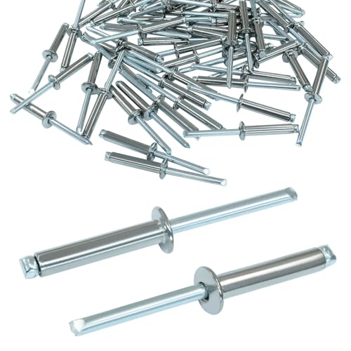 60Pcs Stainless Steel Blind Rivets, 3/16" x 1"