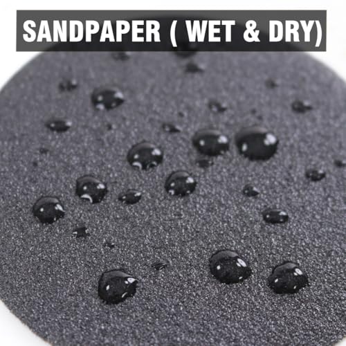 MAXMAN 3" Sanding Discs, 1000 Grit Hook & Loop Sandpaper, Silicon Carbide - style: 1000 Grit