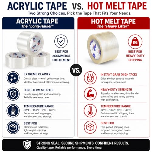 Tape Logic Packing Tape 2-Rolls & Dispenser, 2" x 55 yd 2.6 Mil - Heavy Duty Clear Packaging Tape Roll for Shipping, Moving, Order Fulfillment - size: 2-Rolls +Dispenser
