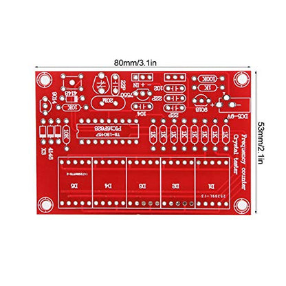 Hilitand DIY Frequency Indicator Kit 1Hz-50MHz Crystal Oscillator Tester Module Kit with 5 Digits Digital Tube Display
