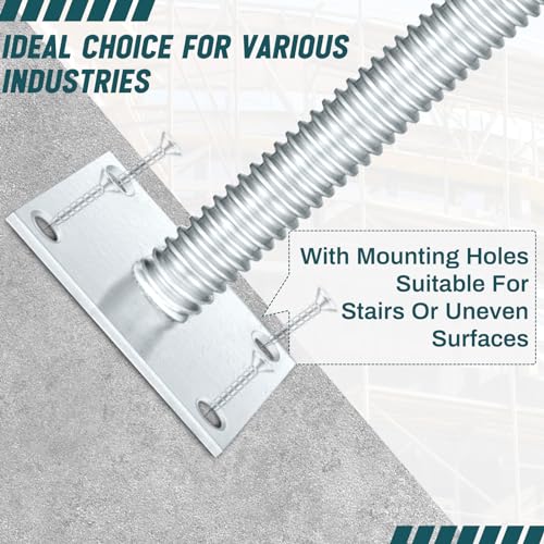 Zonon 4 Pack 18 Inch Adjustable Leveling Jacks Scaffolding Hollow Screw Jacks with Base Plate for Baker Style Scaffolding Baker Scaffold - size: 18 Inch