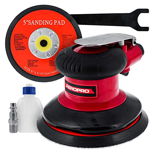 TCP Global Heavy Duty 5" Dual-Action Random Orbit Air Palm Sander - size: 5" Sander
