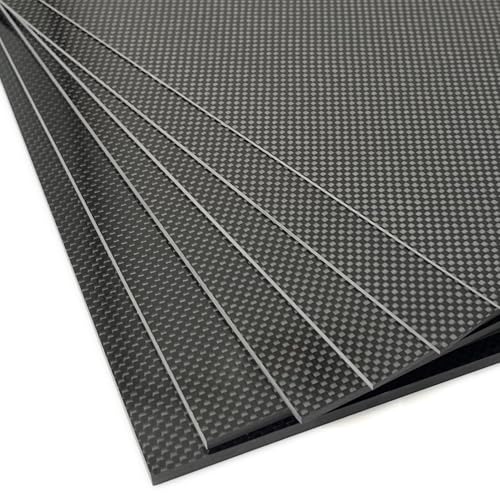 Carbon Fiber Sheet Plain Glossy Finish 200x300x3.0MM,3K Carbon Fiber Panel Plate - size: 200x300x3.0mm, style: Plain Glossy Finish