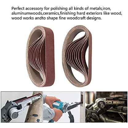 Sanding Belts, Abrasive Sanding Belts, Belt Sander Sandpaper, Aluminum Oxide Sanding Belts (240 Grit, 1.2 x 13 Inch) - style: 240 Grit