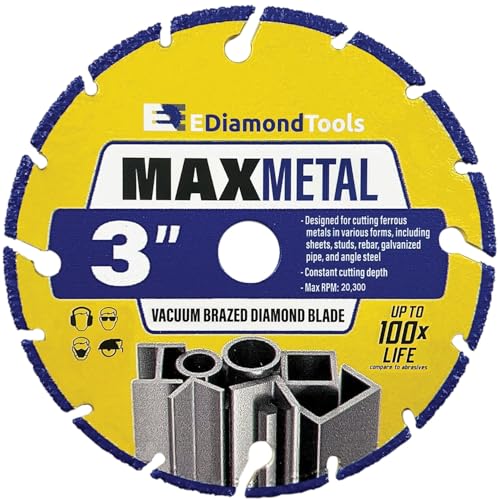3" Diamond Saw Wheel for Metal Cutting, 1 PC - size: 3"