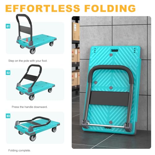 Heavy Duty Foldable Cart, 1100 Lbs Capacity