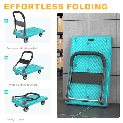 Heavy Duty Foldable Cart, 1100 Lbs Capacity