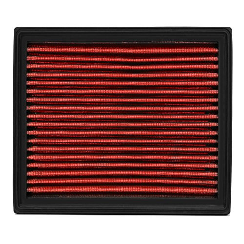 DNA Motoring AFPN-071-RD Clean Air Washable Drop In Panel Air Filter Enhance Engine Performance [Compatible with 10-15 Prius 1.8L / 12-17 Prius V 1.8L / 11-17 CT200h 1.8L / 15-17 NX300h 2.5L] - style: 10-15 Prius Red