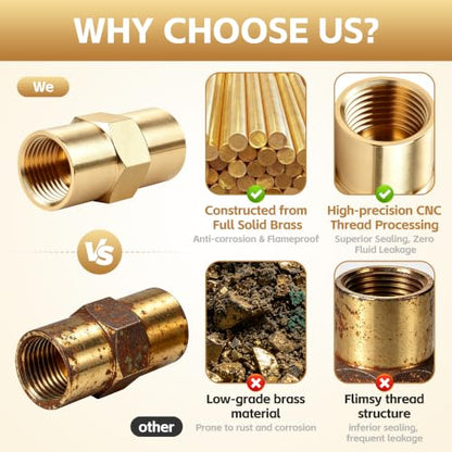Brass Argon Hose Coupling, B Size 5/8 RH Female Quick Connect Fitting