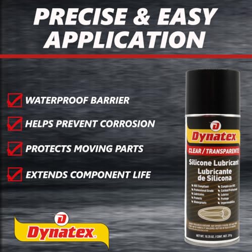 Dynatex Silicone Spray Lubricant 10.25 oz Aerosol Can (1 Pack)
