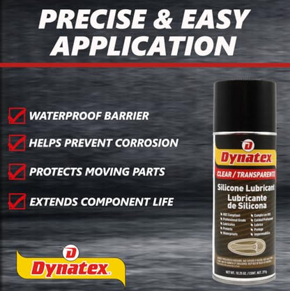 Dynatex Silicone Spray Lubricant 10.25 oz Aerosol Can (1 Pack)