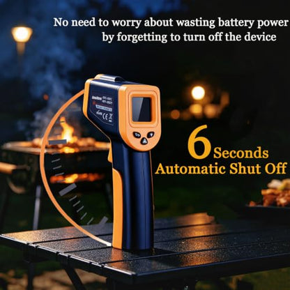 Grilling Infrared Thermometer Gun for Cooking, Pizza Oven Thermometer