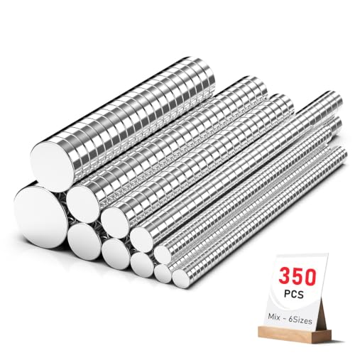 350Pcs Magnets for 3D Printing, Rare Earth Magnets for Crafts - color: Mix-6Size, size: 350