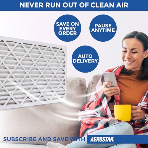 Aerostar Air Filter 16x20x2 MERV 13 AC Filter, HVAC, Furnace Filter, 6 Pack - style: 6 PACK