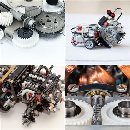 MECCANIXITY 20Pcs Plastic Gears Plastic Worm Gears Model 6102AA Reduction Gear for RC Car Model DIY Robot,White Module 0.5
