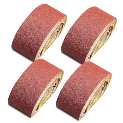 4 x 24Inch Aluminum Oxide Sanding Belts,5Each of 40 80 120 240 Grits,20 Pcs - size: 4*24