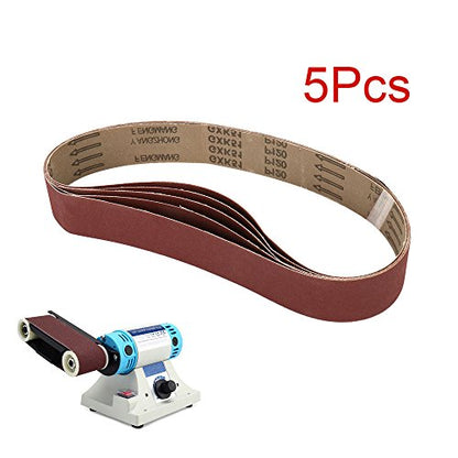 2 Inch X 36 Inch Sanding Belts, 60/80/120/240/400 Grits, Belt Sander Tool for Woodworking, Metal Polishing, Aluminum Oxide Sanding Belts (5 Pack) - size: 2"x36"