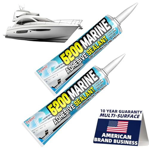 5200 Marine Sealant Adhesive Fast Cure - Permanent, Watertight Bonding and Sealing - UV Resistant, Above & Below Waterline- for Boats, Hulls, Decks & RVs,Pond Sealant 3oz (2Pack White) - color: 2Pack White