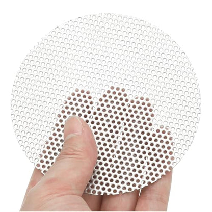 PATIKIL 4" Dia 304 Stainless Steel Perforated Sheet 0.06" Hole 2 Pcs - size: 4inch