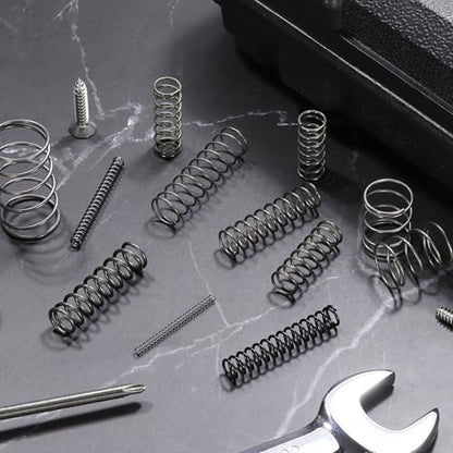 Generic 10Pcs Compression Spring, 12mm OD, 1.2mm Wire Size, 25mm Free Length, Spring Steel Construction Extended Mechanical Compression Springs for Shop and Home Repairs, Silver Tone