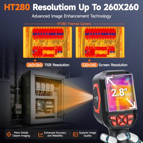 FOXWELL HT280 Thermal Imaging Camera, 320 X 240 2.8" LCD, 260 x 260 TISR
