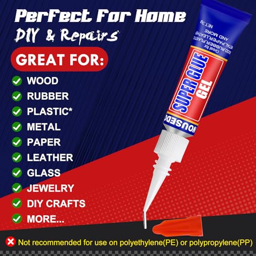 12 x 3g Super Glue Gel, Quick Dry, Thick Formula, All-Purpose Crazy Glue - size: Gel