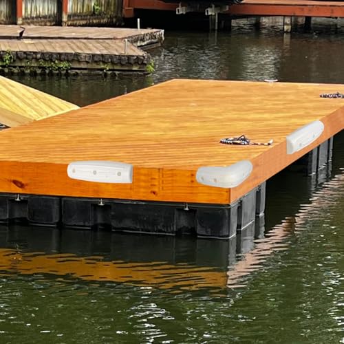 Dock Fender Bumpers, Boat Dock Bumpers for Straight Edge & Side - color: White, size: 4 Pack