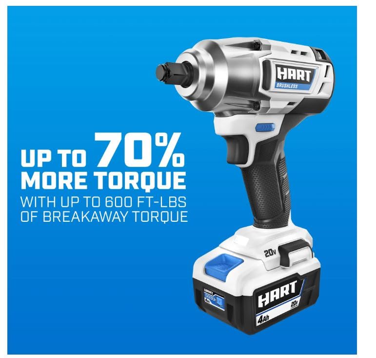 Brushless 20V Impact Wrench by HART
