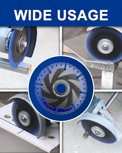 SHDIATOOL 7 Inch Metal Cutting Diamond Blade All Purpose Cut Off Wheel for Rebar Sheet Metal Angle Iron Stainless Steel - size: 7 Inch