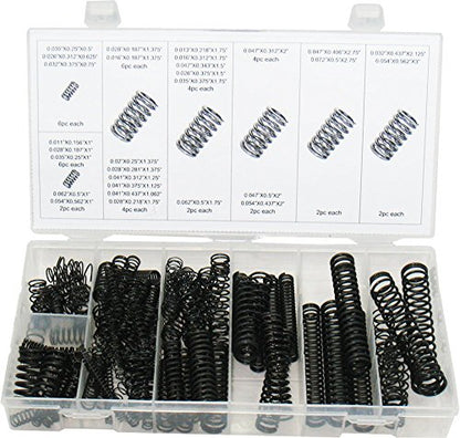 Swordfish 32030 114pc Black Oxide Finish Compression Spring Assortment