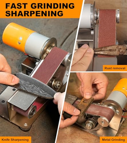 Sbestily 20 Pack 1.2" x 13" Knife Sharpener Sanding Belts Assorted Grits
