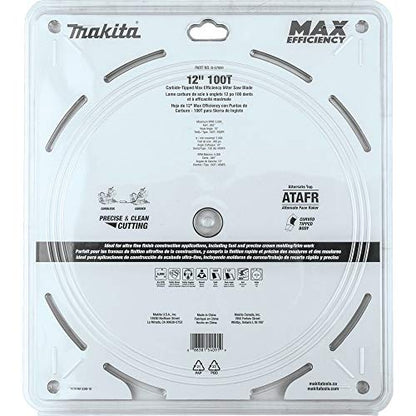 Makita B-67000 12" 100T Carbide-Tipped Max Efficiency Miter Saw Blade