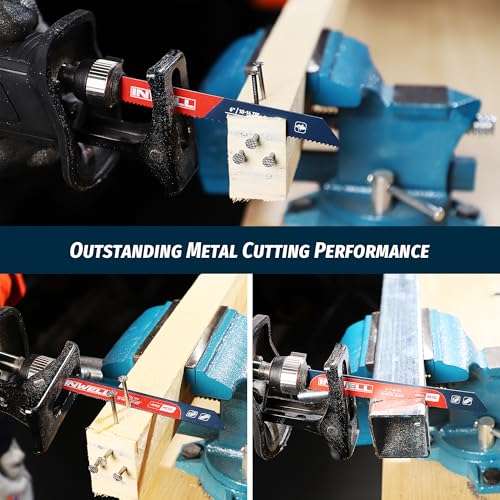 20-Piece Reciprocating Saw Blade Set, Professional Cutting Tool Kit for Tree Pruning, Metal Cutting and Common Materials in Homemade DIY Projects