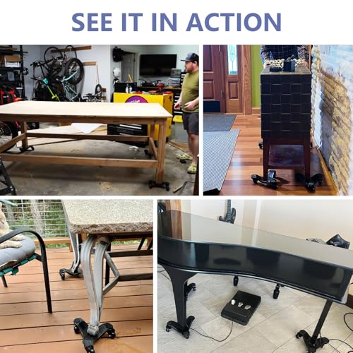 KEDSUM Furniture Dolly, 1150LBS Furniture Lifter Tool Set, 10" Heavy Duty Moving Dolly with 3 Wheels, Used for Moving Sofa, Piano, Cabinet - size: 10 inch