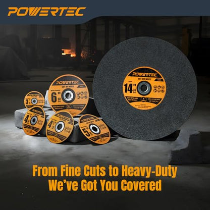 POWERTEC 4" Cut-Off Wheels, 25 PK, 5/8" Arbor (14018) - style: 4" Cut Off Wheels 1/16" Thick, 5/8" Arbor