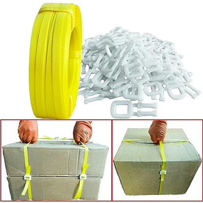 Banding Strapping Kit, Packaging Strapping Tool, Yellow - color: Yellow
