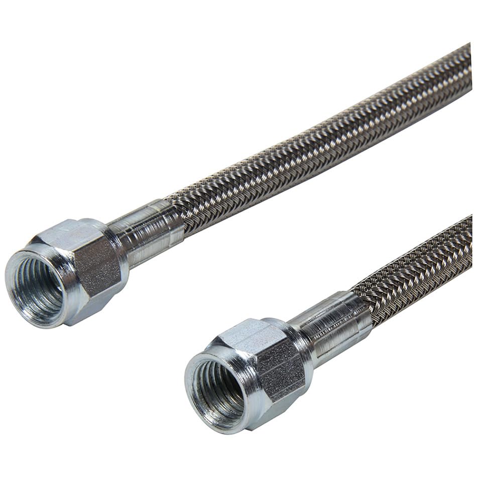 Allstar Performance ALL46110-72 Gauge Line Kit, 4 AN, 72 in Long, 4 AN Female to 4 AN Female, Fittings Included, PTFE, Braided Stainless, Mechanical Pressure Gauges, Kit - size: 72in