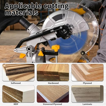 SawWorks 10 Inch 60T ATB Circular Saw Blade for Wood Cutting - size: 10" 60T, style: Wood