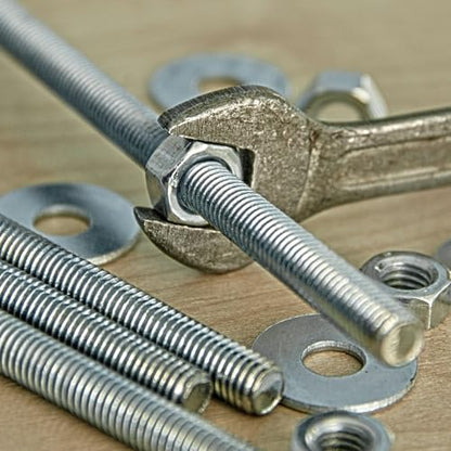PATIKIL 1/4"-20 UNC 304 Stainless Steel Fully Threaded Rod, 15Pcs 5.5" Length Long Threaded Screw Right Hand Threads All Threaded Rod Studs for Anchoring Bolt, Clamps, Hangers and U-Bolts - size: 1/4"-20 x 5.5"