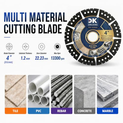 4 inch Diamond Blades, Multi-Purpose Metal Cutting Wheel - 3 Pack - size: 4"