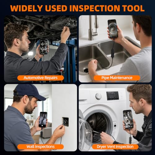 Daxiongmao Endoscope Camera with Light, 1920P HD Borescope