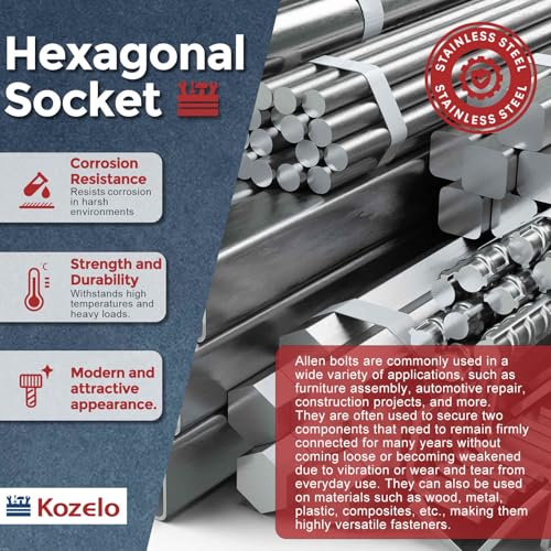 50pcs Socket Head Cap Screws 1/4"-28x3/4 304 Stainless Steel Silver - color: Silver, size: 1/4"-28x3/4"