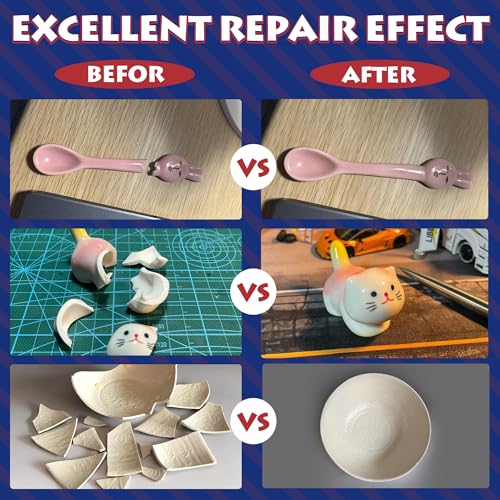 Ceramic Glue Repair Kit, Liquid Super Glue for Ceramic Repair 40g - style: Ceramic Glue