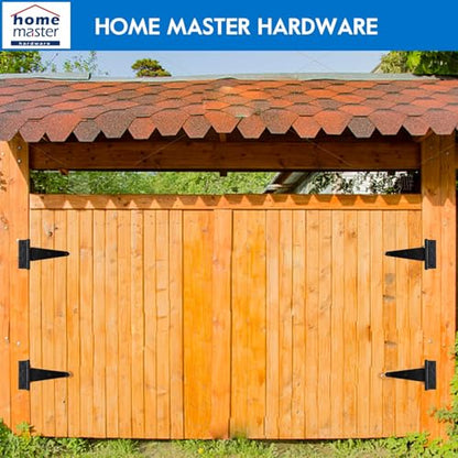 HOME MASTER HARDWARE 6" Heavy Duty Gate Hinges, 2 Pack T Strap Hinges - size: 6 in-2 Pack